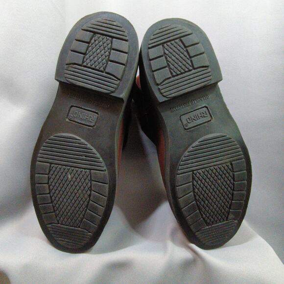 Rhino Work Boots Mens 9 Brown Leather Steel Toe 90222 Western - Picture 7 of 12